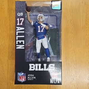 NFL Buffalo Bills QB Action Figure in Blue and White